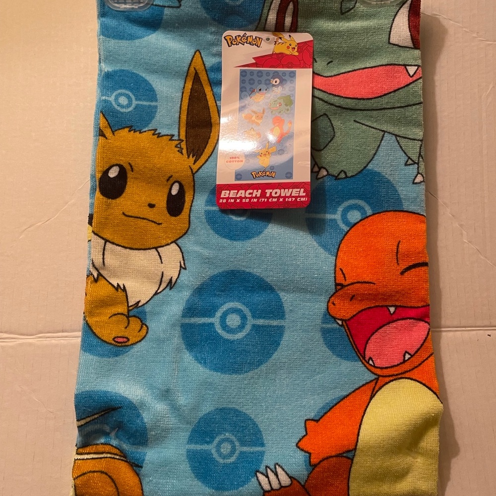 Pokémon Beach Bath Pool Towel NWT’s